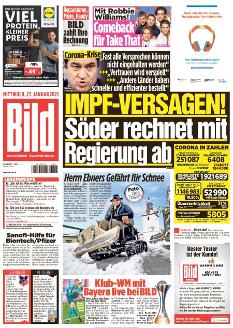 Bild-Zeitung 27. Januar 2021