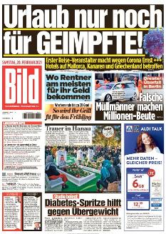 Bild-Zeitung 20. Februar 2021