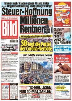 Bild-Zeitung 22. Februar 2021