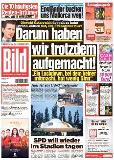 Bild-Zeitung 25. Februar 2021