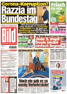 Bild-Zeitung 26. Februar 2021