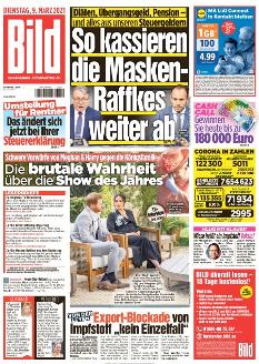 Bild-Zeitung 9. März 2021