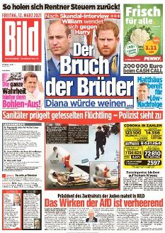 Bild-Zeitung 12. März 2021