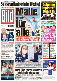 Bild-Zeitung 13. März 2021