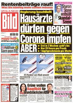 Bild-Zeitung 20. März 2021