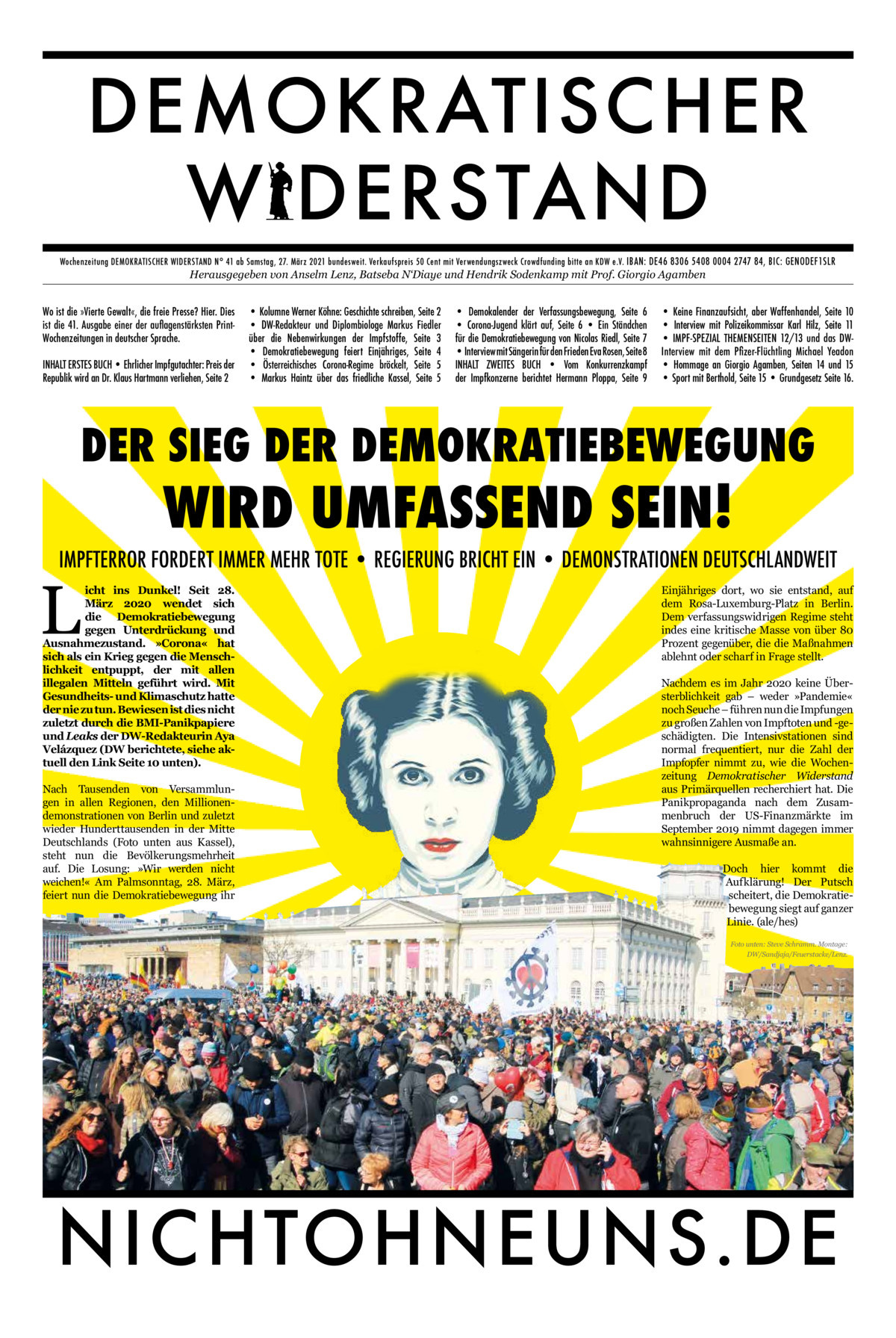 Cover Demokratischer Widerstand Zeitung 41 2020