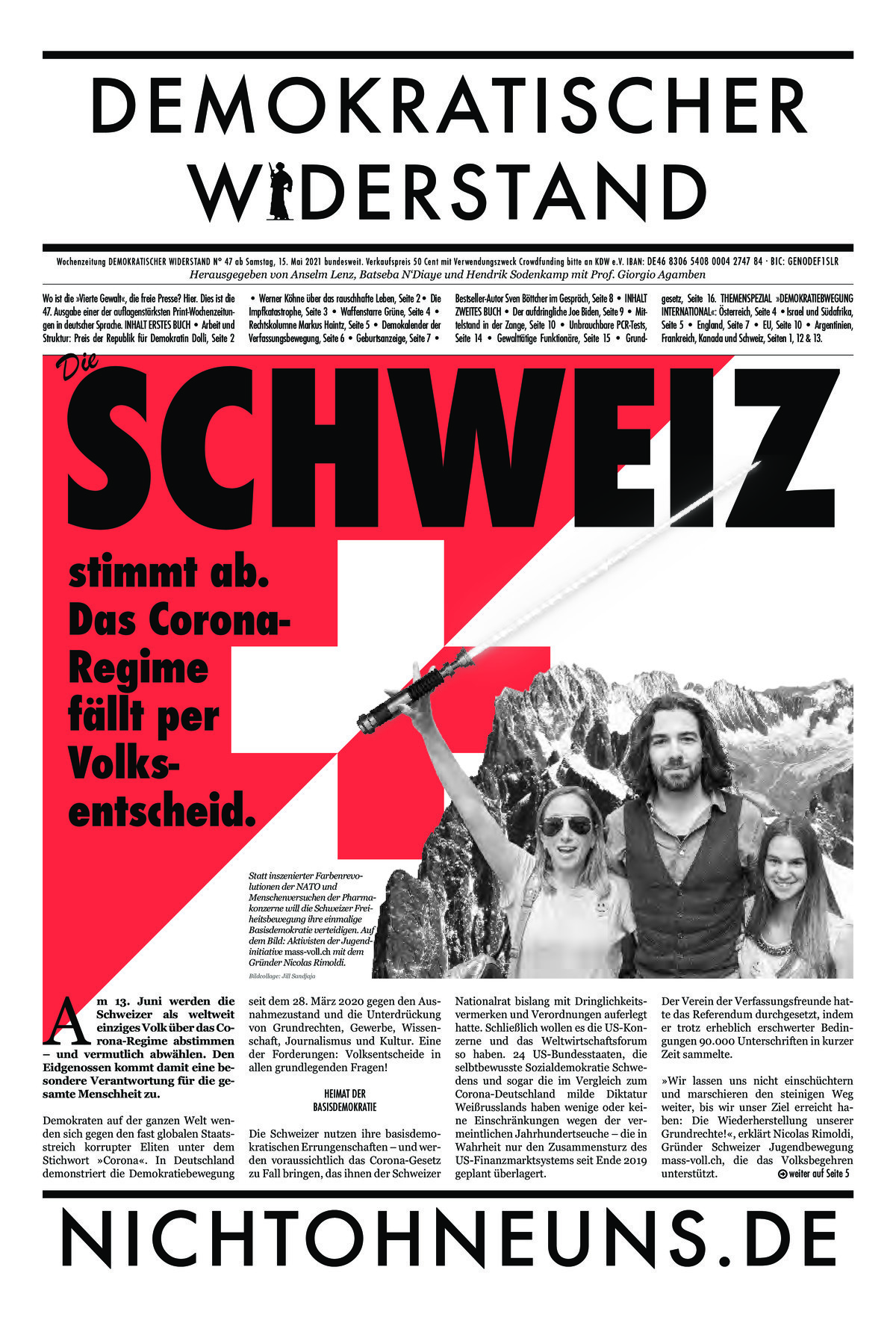 Cover Demokratischer Widerstand Zeitung 47 2020