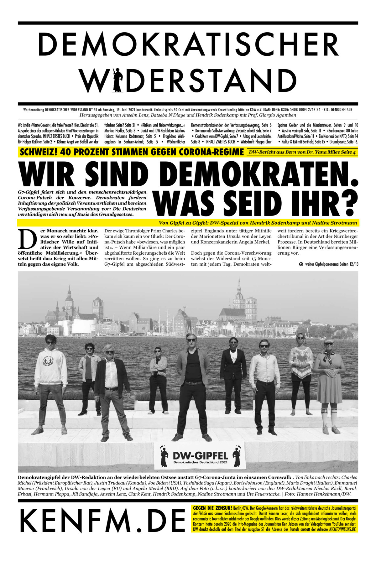 Cover Demokratischer Widerstand Zeitung 51 2020