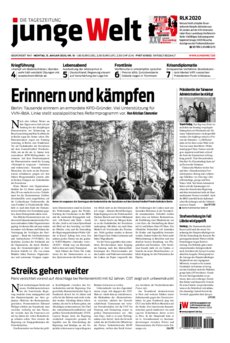 Junge Welt Zeitung 13. Januar 2020