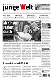 Junge Welt Zeitung 25. März 2020