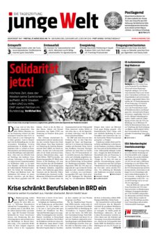 Junge Welt Zeitung 27. März 2020