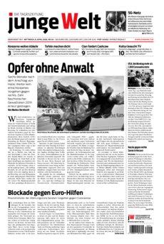 Junge Welt Zeitung 8. April 2020