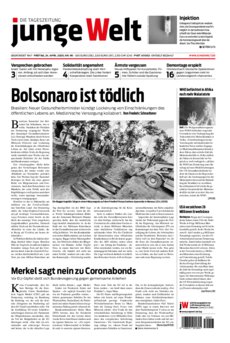 Junge Welt Zeitung 24. April 2020