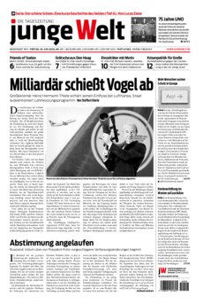 Junge Welt Zeitung 26. Juni 2020