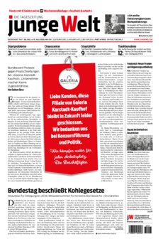 Junge Welt Zeitung 4. Juli 2020