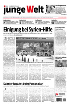Junge Welt Zeitung 13. Juli 2020