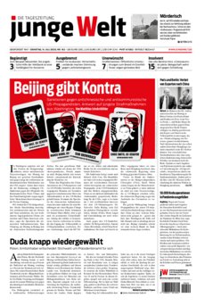 Junge Welt Zeitung 14. Juli 2020