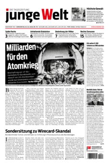 Junge Welt Zeitung 30. Juli 2020