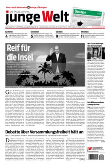 Junge Welt Zeitung 5. August 2020