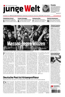 Junge Welt Zeitung 28. August 2020