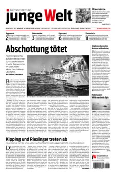 Junge Welt Zeitung 31. August 2020