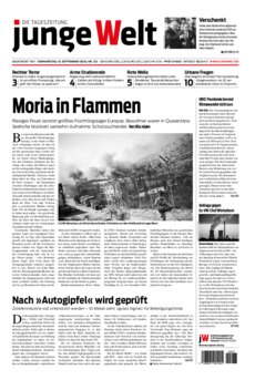 Junge Welt Zeitung 10. September 2020