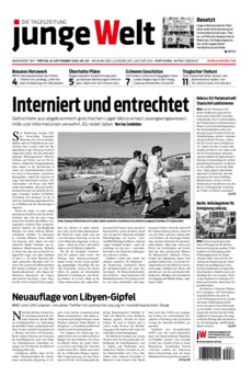 Junge Welt Zeitung 18. September 2020