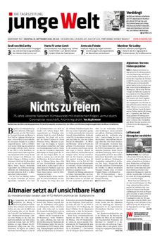 Junge Welt Zeitung 22. September 2020
