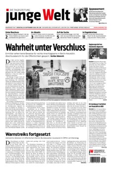 Junge Welt Zeitung 29. September 2020
