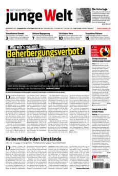 Junge Welt Zeitung 15. Oktober 2020