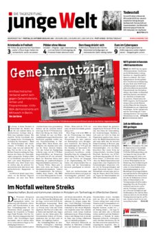 Junge Welt Zeitung 23. Oktober 2020
