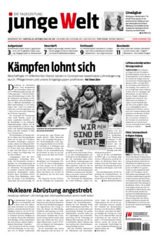 Junge Welt Zeitung 26. Oktober 2020