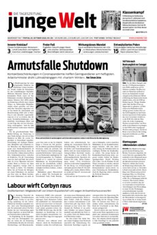 Junge Welt Zeitung 30. Oktober 2020