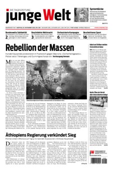 Junge Welt Zeitung 30. November 2020