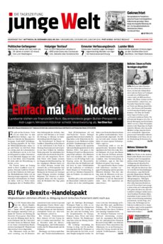 Junge Welt Zeitung 30. Dezember 2020