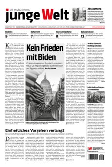 Junge Welt Zeitung 21. Januar 2021