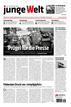Junge Welt Zeitung 1. Februar 2021