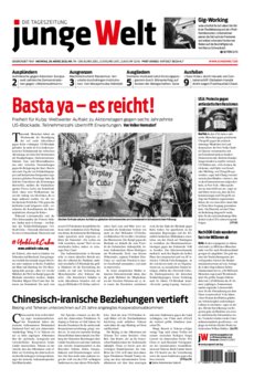 Junge Welt Zeitung 29. März 2021