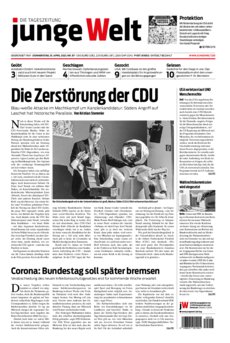 Junge Welt Zeitung 15. April 2021