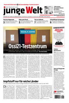 Junge Welt Zeitung 5. Juni 2021