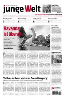 Junge Welt Zeitung 15. Juli 2021
