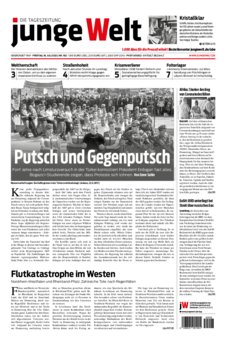 Junge Welt Zeitung 16. Juli 2021