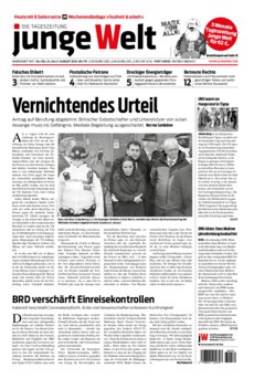 Junge Welt Zeitung 31. Juli 2021