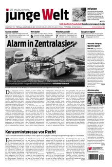 Junge Welt Zeitung 6. August 2021