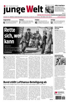 Junge Welt Zeitung 17. August 2021