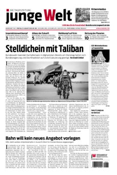 Junge Welt Zeitung 27. August 2021