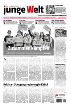 Junge Welt Zeitung 9. September 2021