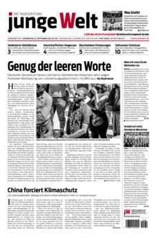 Junge Welt Zeitung 23. September 2021