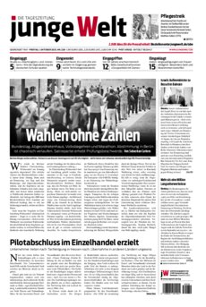 Junge Welt Zeitung 1. Oktober 2021