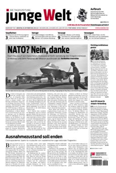 Junge Welt Zeitung 19. Oktober 2021